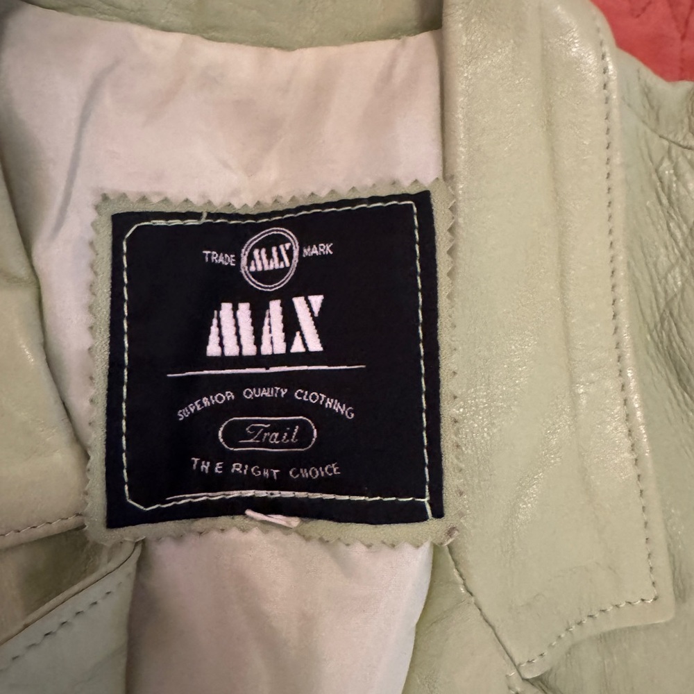 Mint Green Leather Jacket - image 5